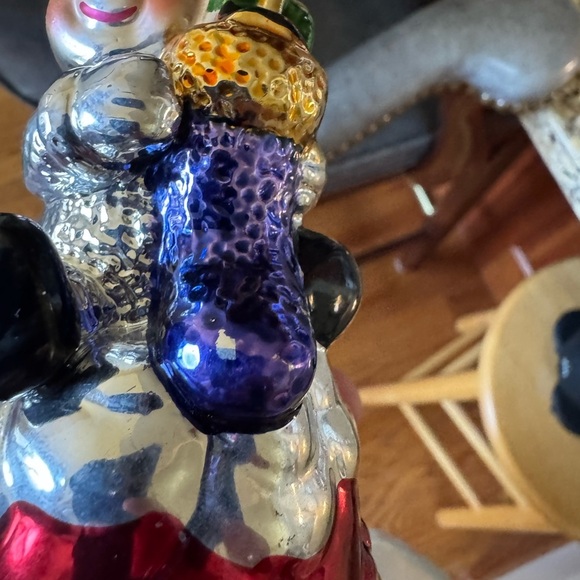 Vintage Mercury Glass Christmas Bell 6" Shiney, Colorful, China Set of 3 - Picture 13 of 16